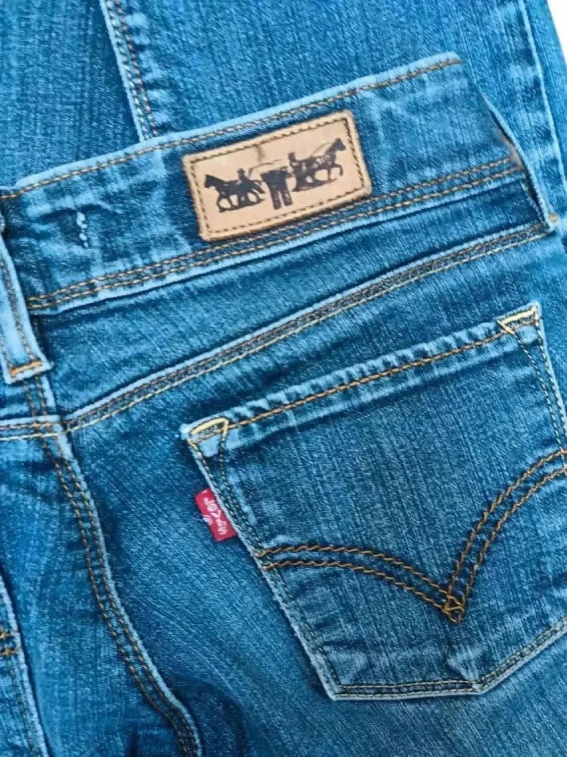 Jeans vintage y2k Levis Strauss 571, ajuste slim, cintura baixa – photo 11